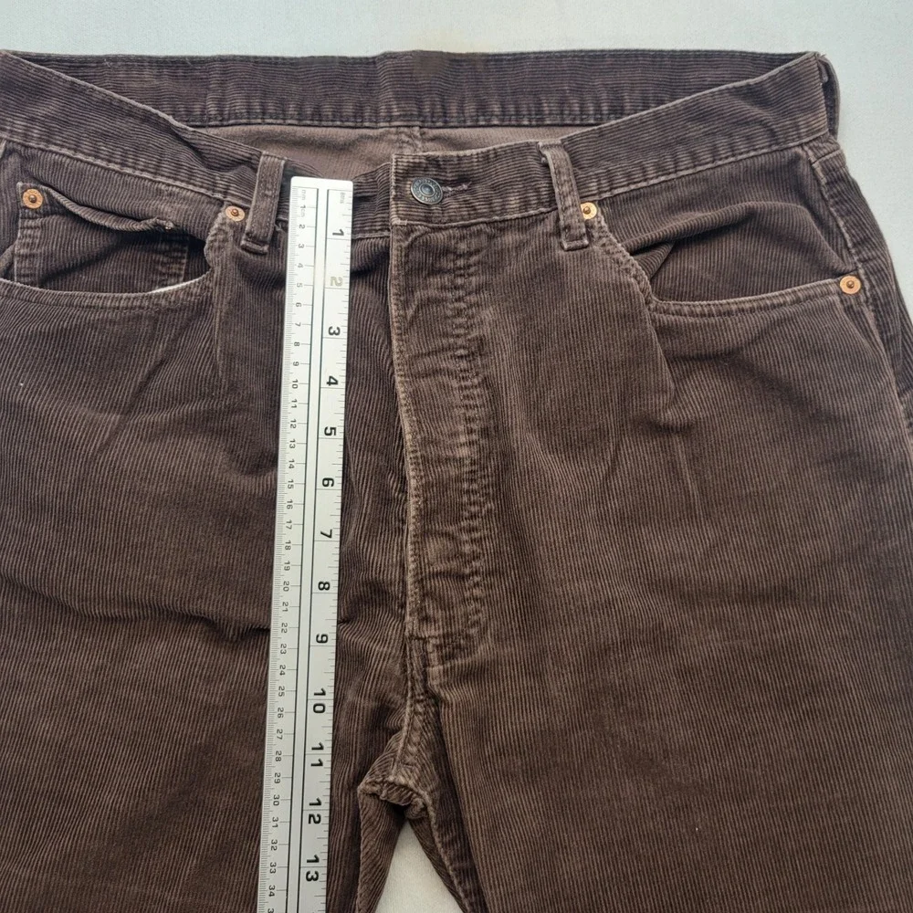Levi's 551 Corduroy Vintage 90's Pants Mens 36x36 Brown Straight Leg Trouser